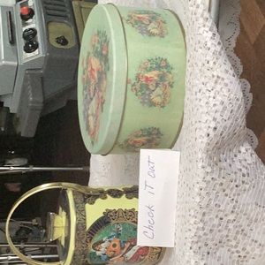 Two tins , cat tin nice clean cans